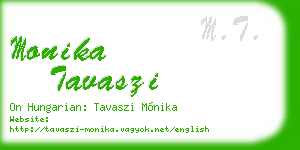 monika tavaszi business card