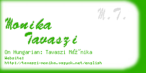 monika tavaszi business card